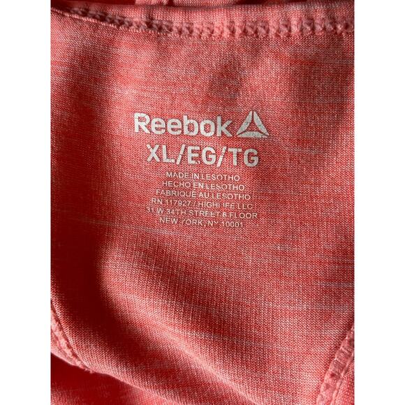 Reebok Womens Racerback Tank Top Size‎ XL Slim Orange Coral Athletic Workout - Picture 3 of 3